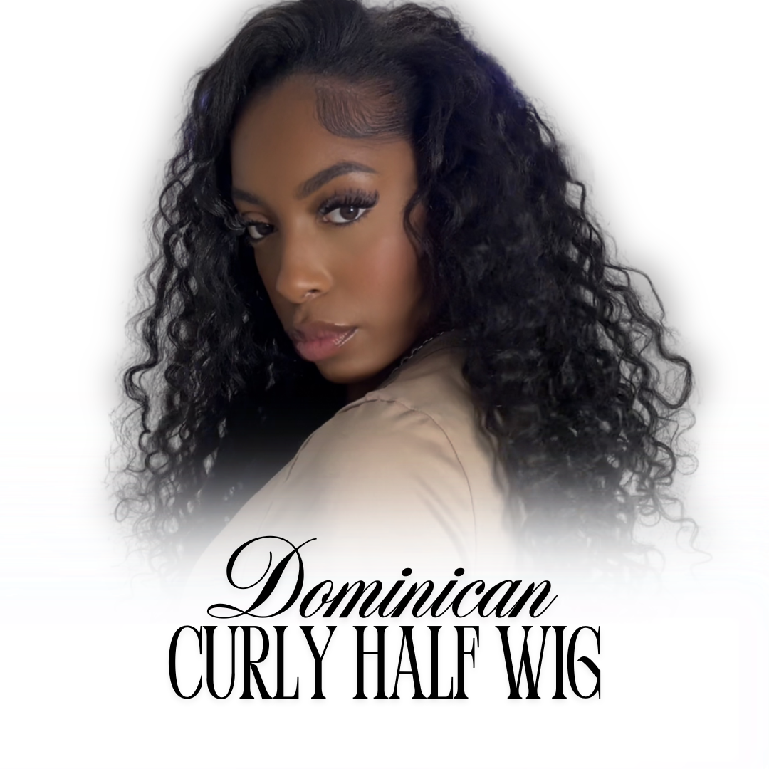 DOMINICAN CURLY HALF WIG